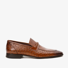 The Johannesburg Brown Leather Dress Loafer  Shoe - Vinci Leather