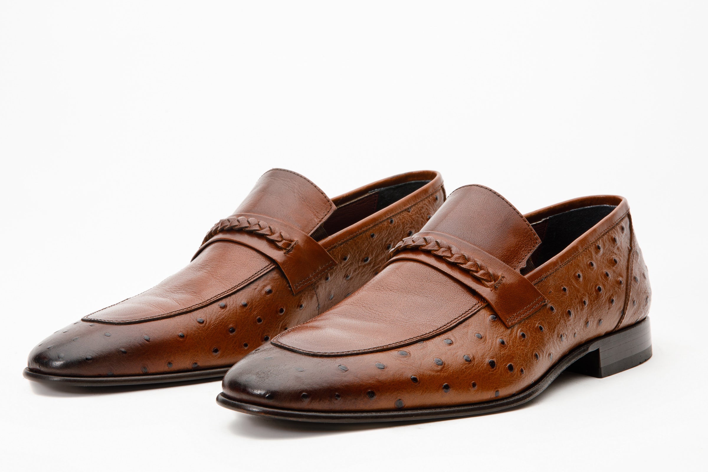The Johannesburg Brown Leather Dress Loafer  Shoe - Vinci Leather