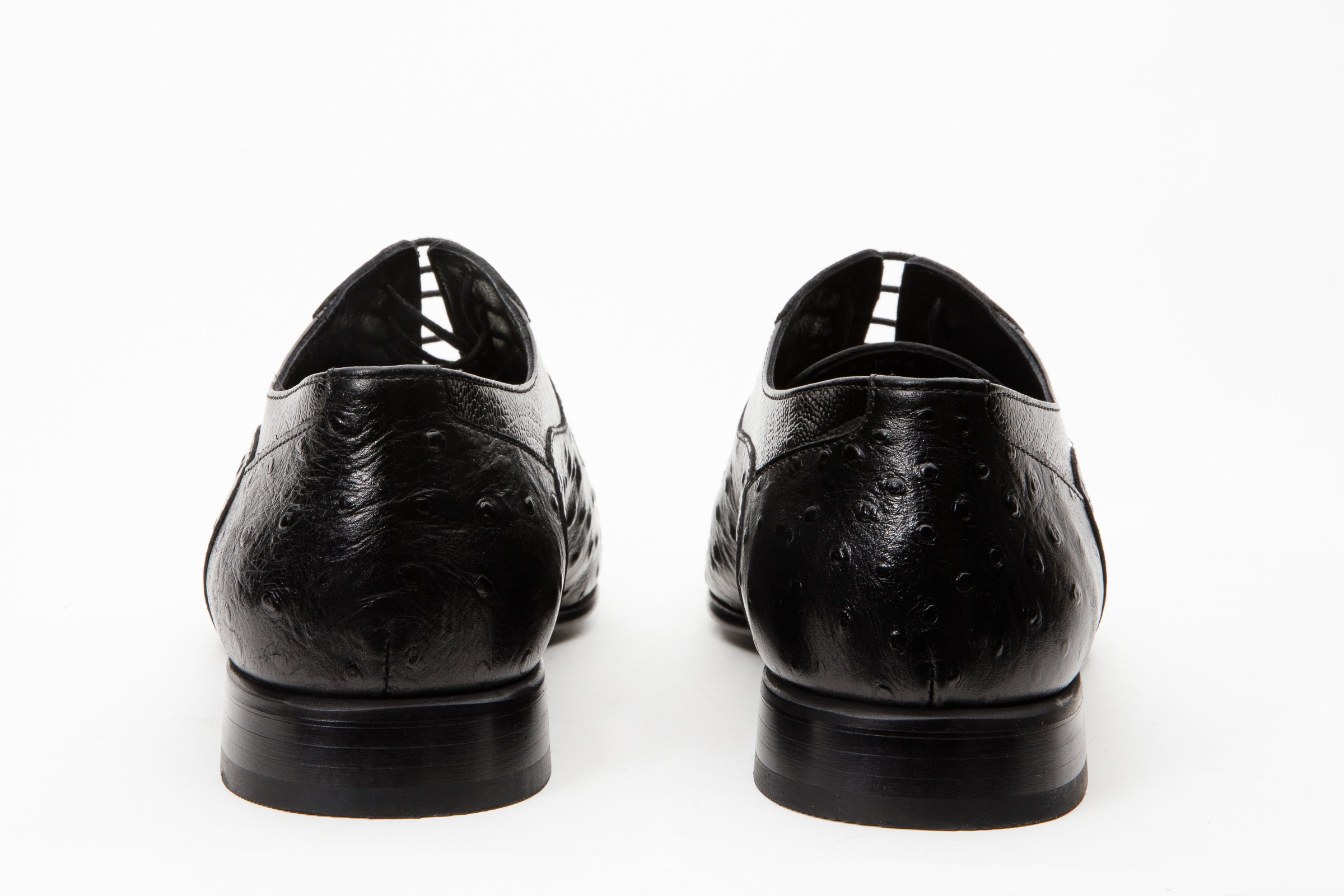 The Alabama Black Wingtip Oxford Shoe - Vinci Leather