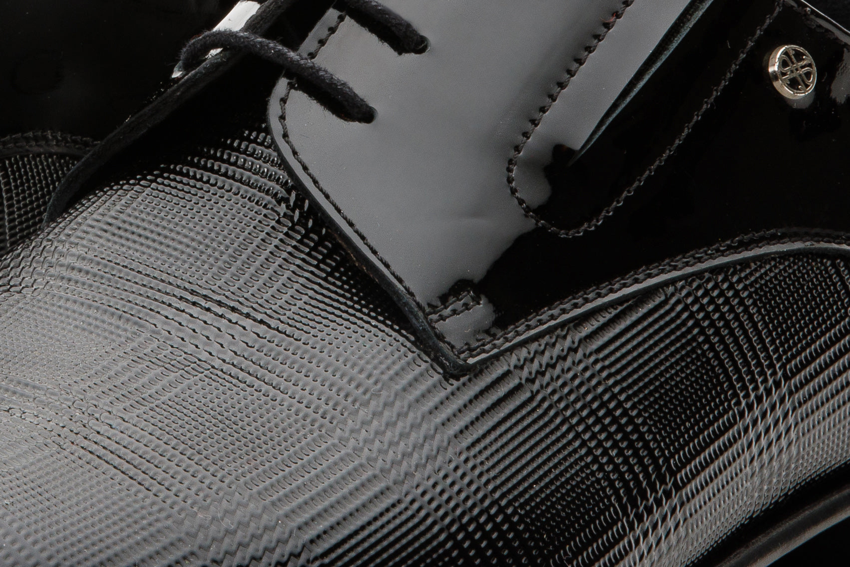 The San Severo Black Patent Leather Derby Shoe - Vinci Leather