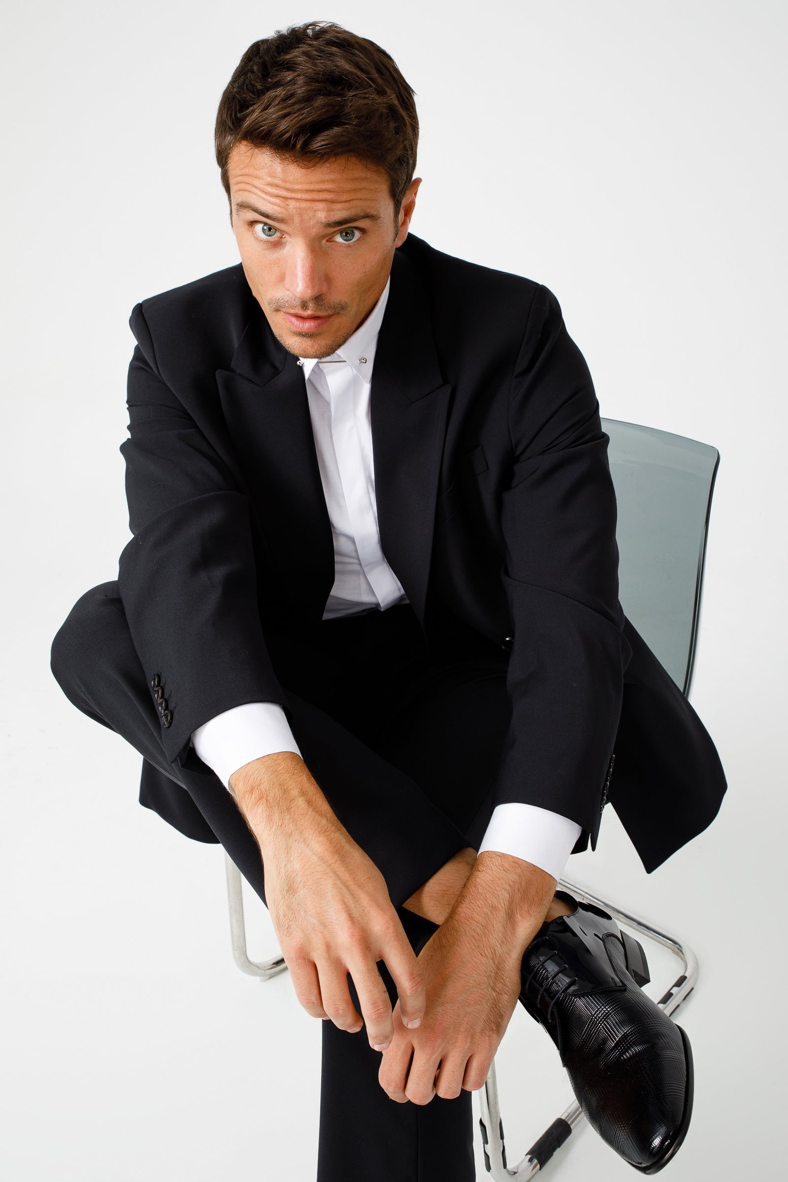 The San Severo Black Patent Leather Derby Shoe - Vinci Leather