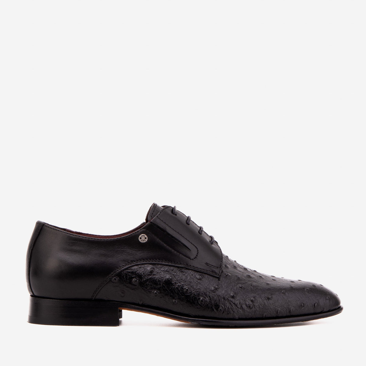 The Porto Alegre Black Leather Derby Shoe - Vinci Leather