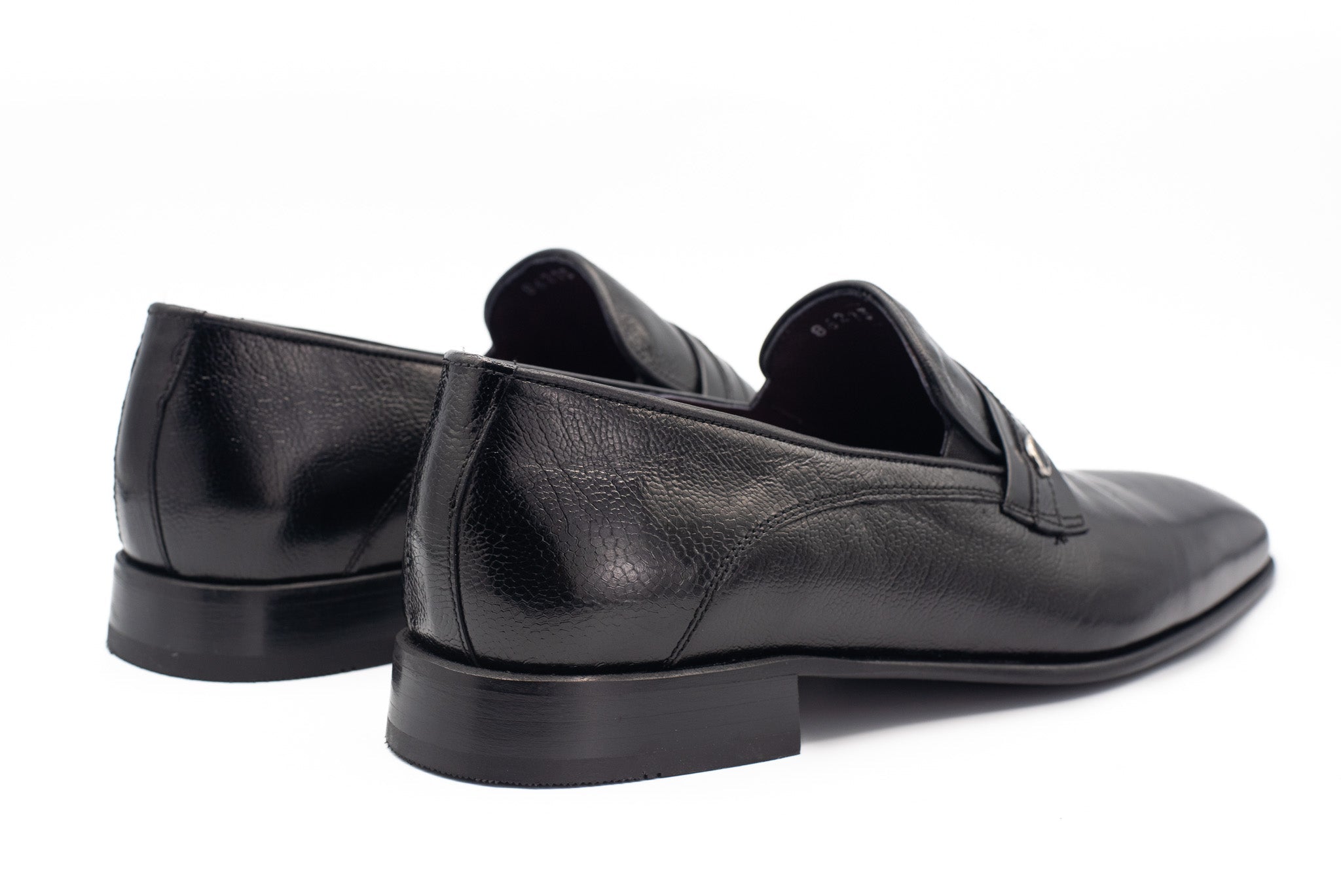 The Bangkok Black Penny Loafer Shoe - Vinci Leather
