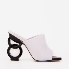 The Cymmer White Leather Sandal - Vinci Leather