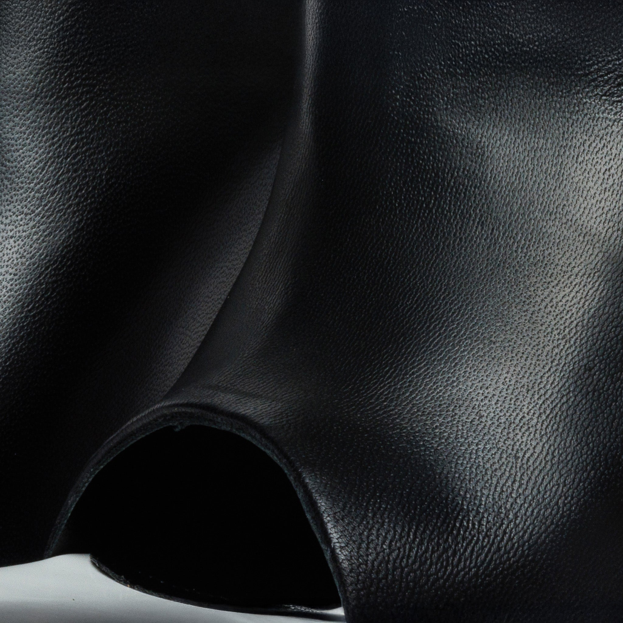 The Cymmer Black Leather Sandal - Vinci Leather