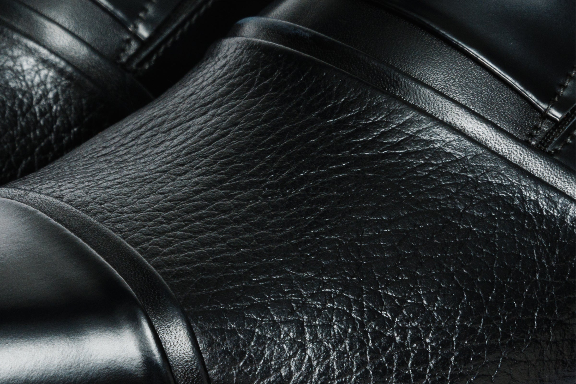The Everest Black Leather Cap Toe Dress Loafer Shoe - Vinci Leather