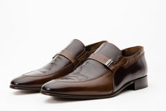 The Kazablanka Brown Leather Bit Loafer  Shoe - Vinci Leather