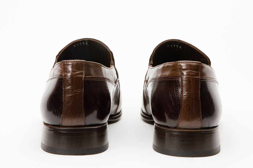 The Kazablanka Brown Leather Bit Loafer  Shoe - Vinci Leather