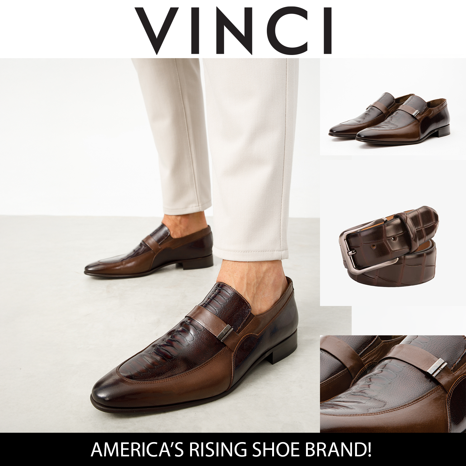 The Kazablanka Brown Leather Bit Loafer  Shoe - Vinci Leather