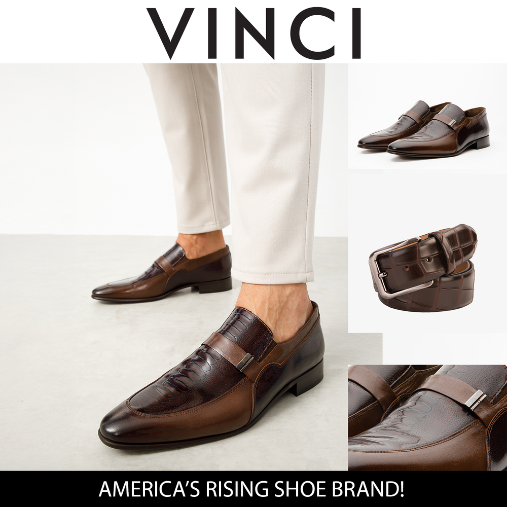 The Kazablanka Brown Leather Bit Loafer  Shoe - Vinci Leather