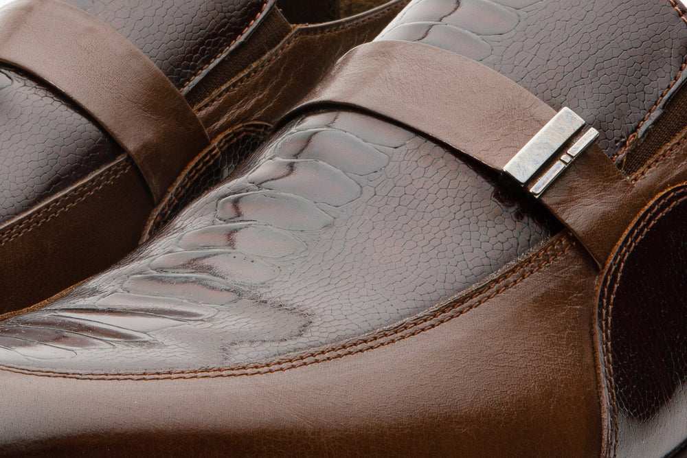 The Kazablanka Brown Leather Bit Loafer  Shoe - Vinci Leather