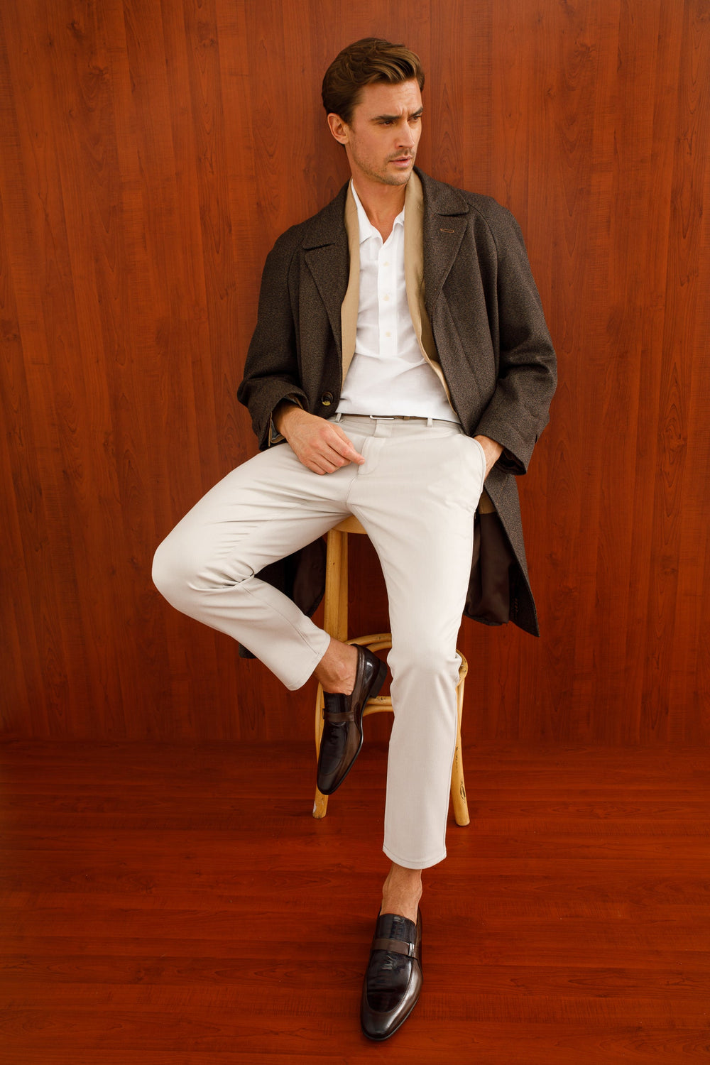 The Kazablanka Brown Leather Bit Loafer  Shoe - Vinci Leather