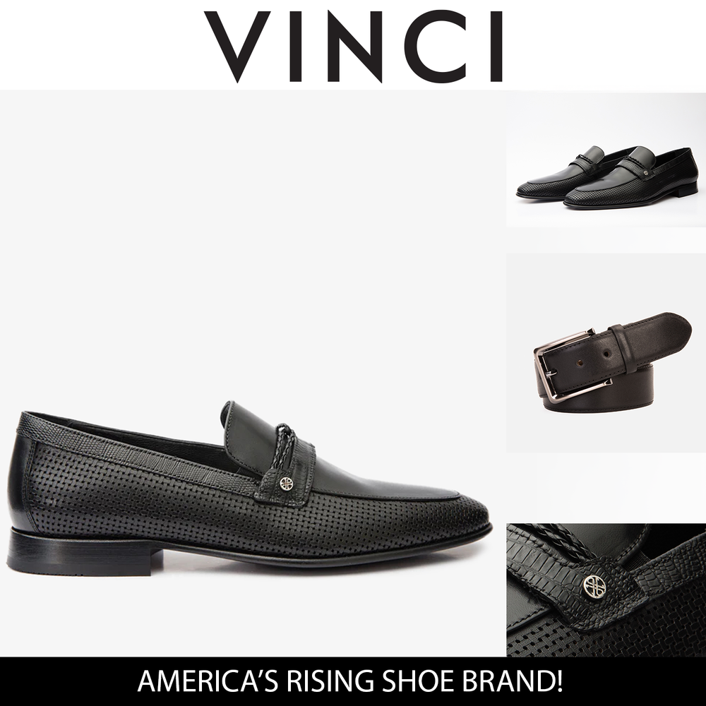 The Acerra Black Leather Loafer Shoe Final Sale! - Vinci Leather