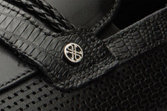 The Acerra Black Leather Loafer Shoe Final Sale! - Vinci Leather