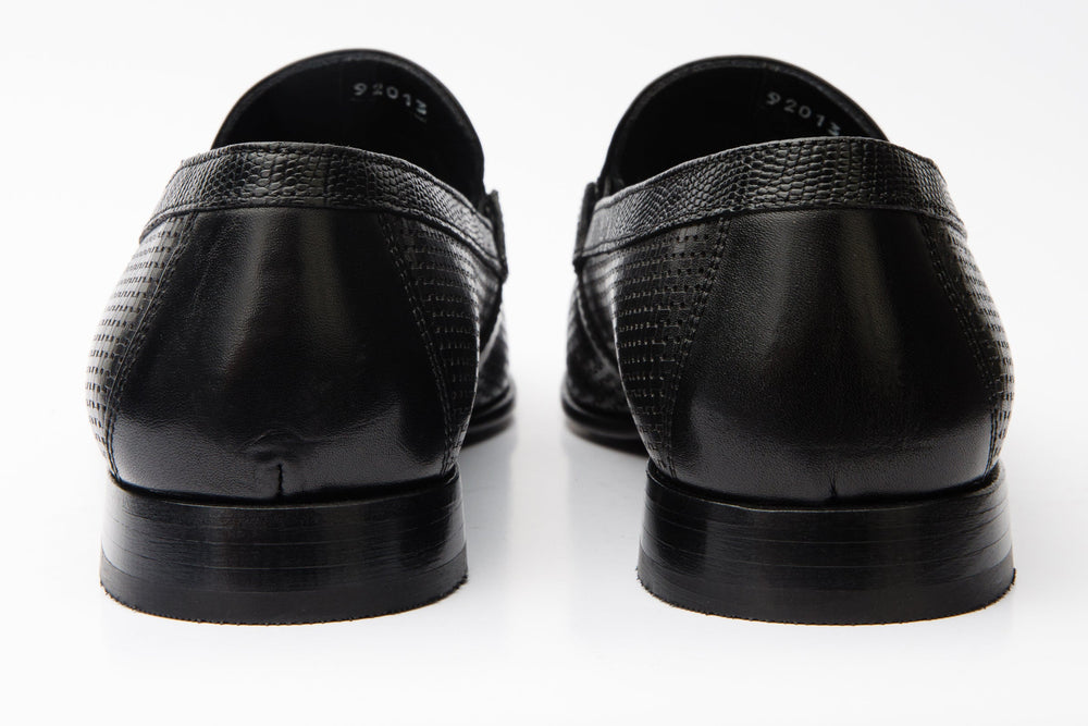 The Acerra Black Leather Loafer Shoe Final Sale! - Vinci Leather