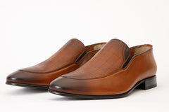 The Migues Tan Leather Loafer  Shoe - Vinci Leather