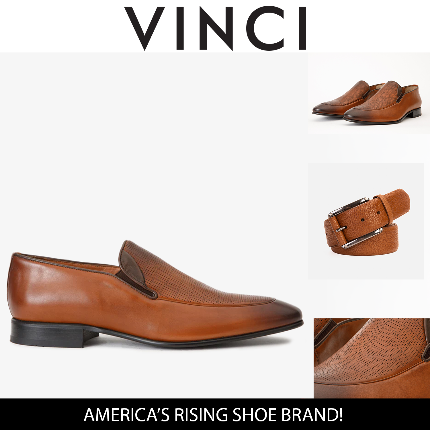 The Migues Tan Leather Loafer  Shoe - Vinci Leather