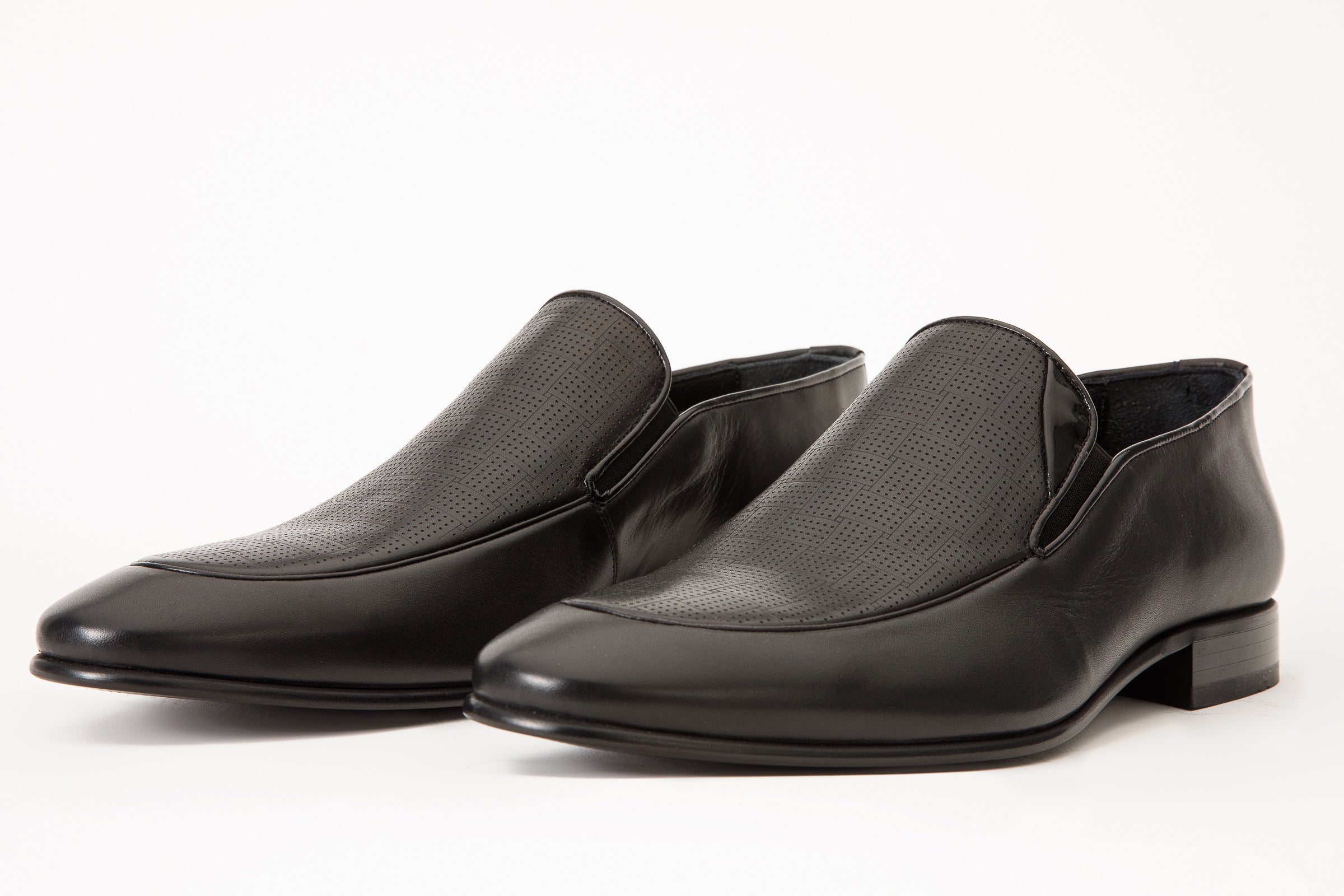 The Migues Black Leather Loafer Shoe - Vinci Leather