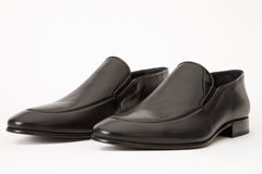 The Migues Black Leather Loafer Shoe - Vinci Leather